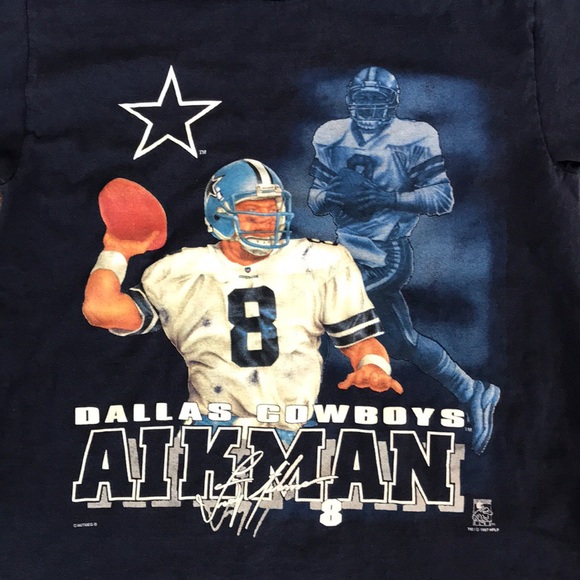 Vintage NFL Troy Aikman T-shirt - Picture 3 of 4